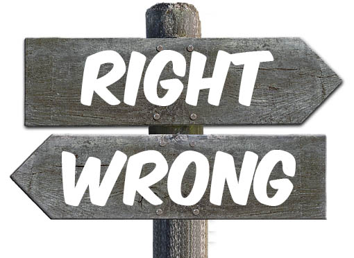 Image result for no right no wrong